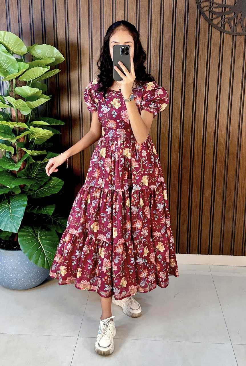 Ynf Cotton RIN161 FALCON Suits & Dresses Wholesale Dresses Casual Dresses Printed Dresses Manufacturer