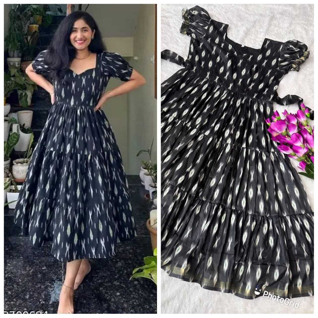 Ynf Cotton RIN161 youth Gowns Wholesale Printed Gowns Fancy Gowns Party Gowns Manufacturer