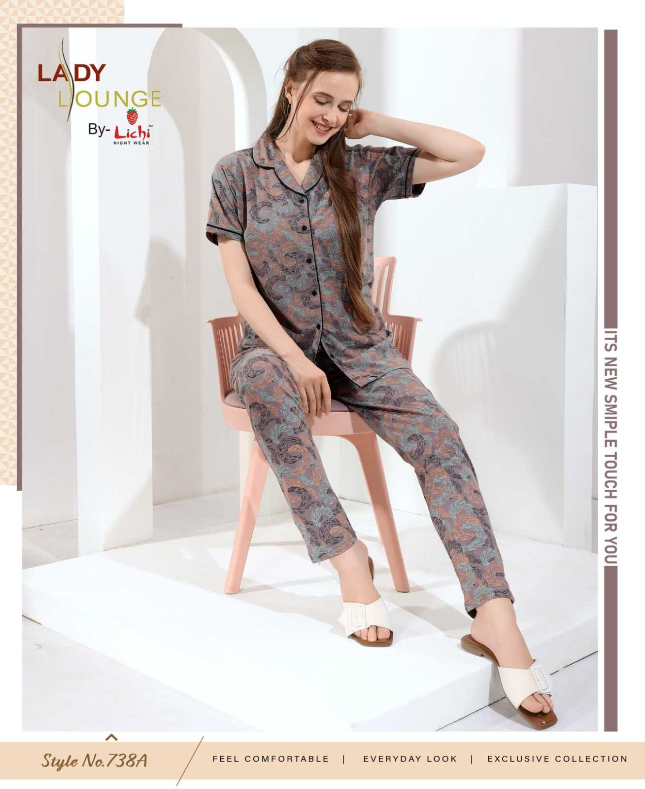 Ynf Cotton RIN190 Night Setwise Collections Wholesale Night Wear Catalogs Manufacturer