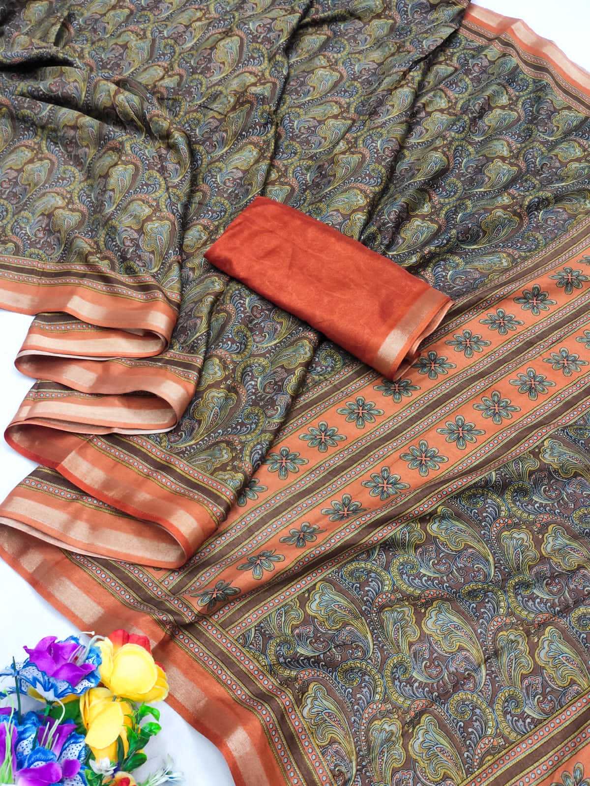 Ynf Cotton RIN203 must Sarees Wholesale Printed Sarees Ajrakh Sarees Cotton Sarees Manufacturer