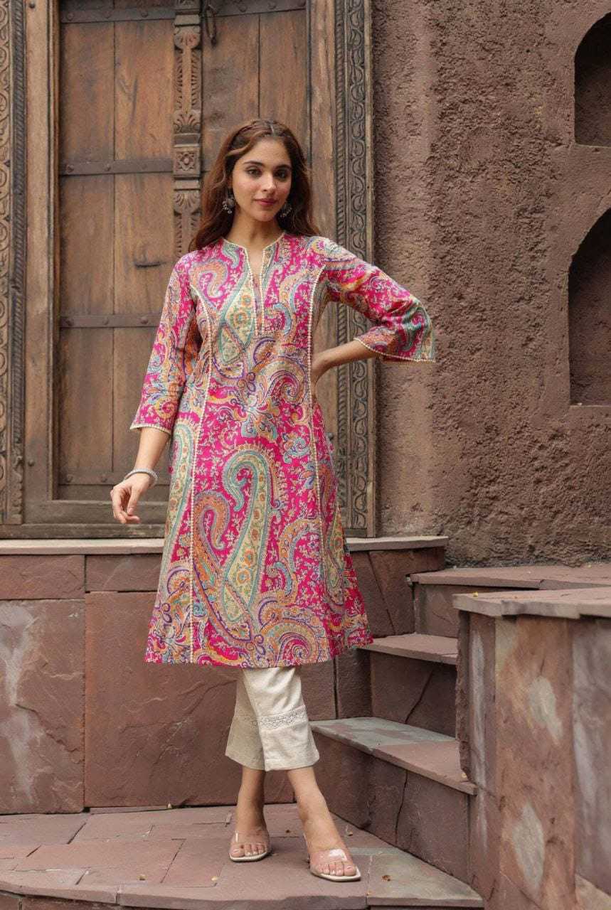 Ynf Cotton RIN222 BS-97 Kurti Wholesale Designer Kurtis Printed Kurtis Cotton Kurtis Manufacturer