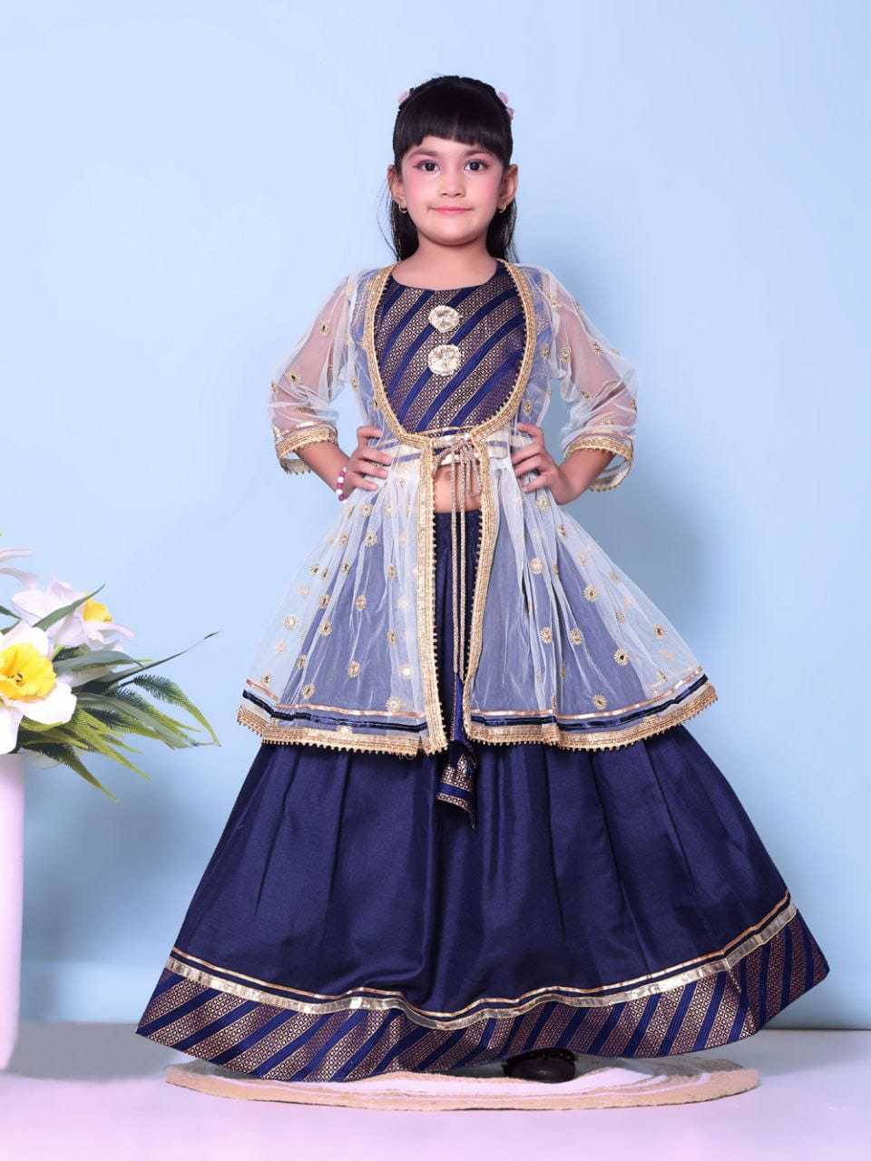 Ynf Cotton RIN222 HK-115 Kids Wear Wholesale Kids Lehenga Kids Lehenga Choli Baby Girl Lehenga Manufacturer