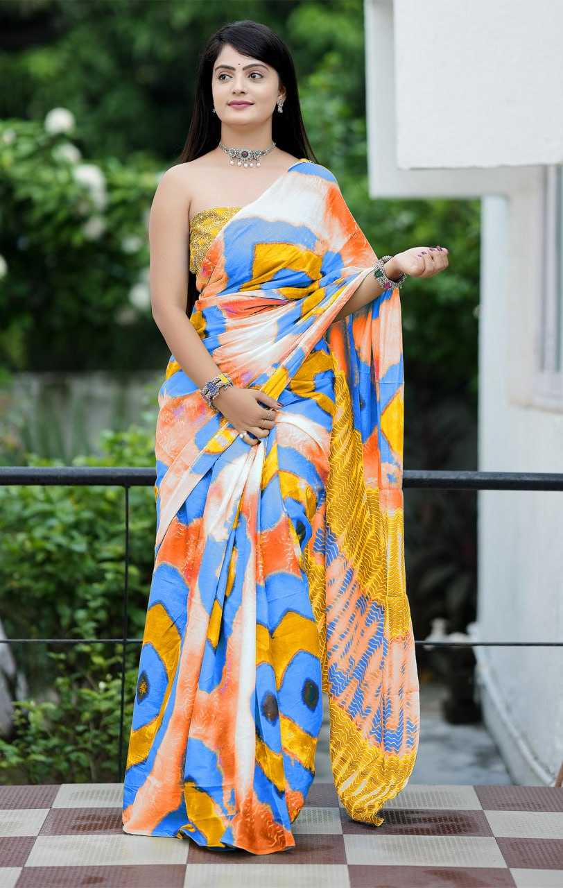 Ynf Cotton RIN229 93-9 Sarees Wholesale Printed Cotton Saree Cotton Sarees Mulmul Cotton Sarees Manufacturer