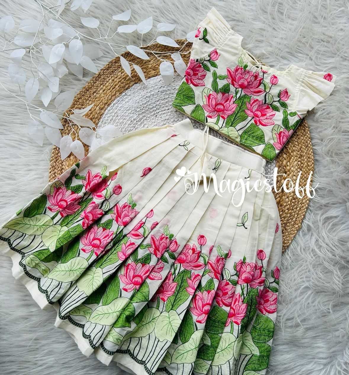 Ynf Cotton RIN235 Reyan Kids Wear Festive Collections Wholesale Kids Lehenga Kids Lehenga Choli Onam Collections Manufacturer