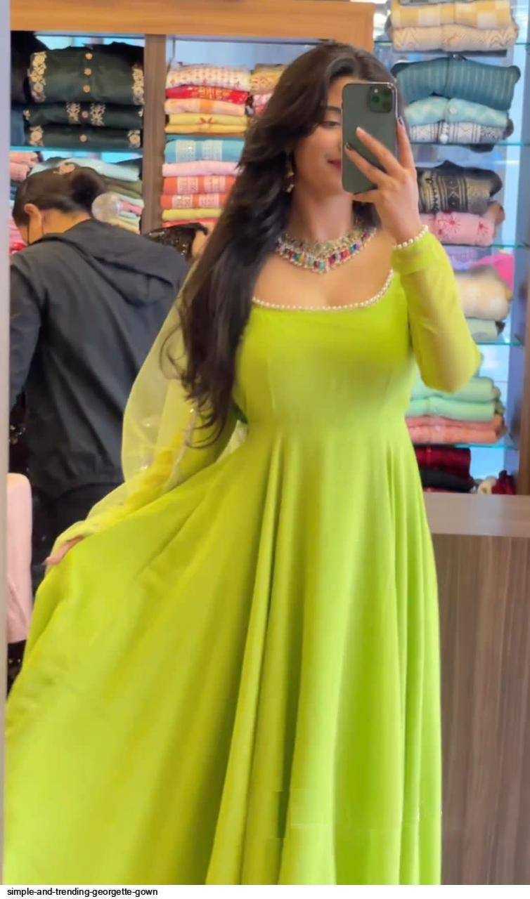 Ynf Crepe KESH544 214 Gowns Wholesale Fancy Gowns Anarkali Gown Party Gowns Long Gowns Manufacturer