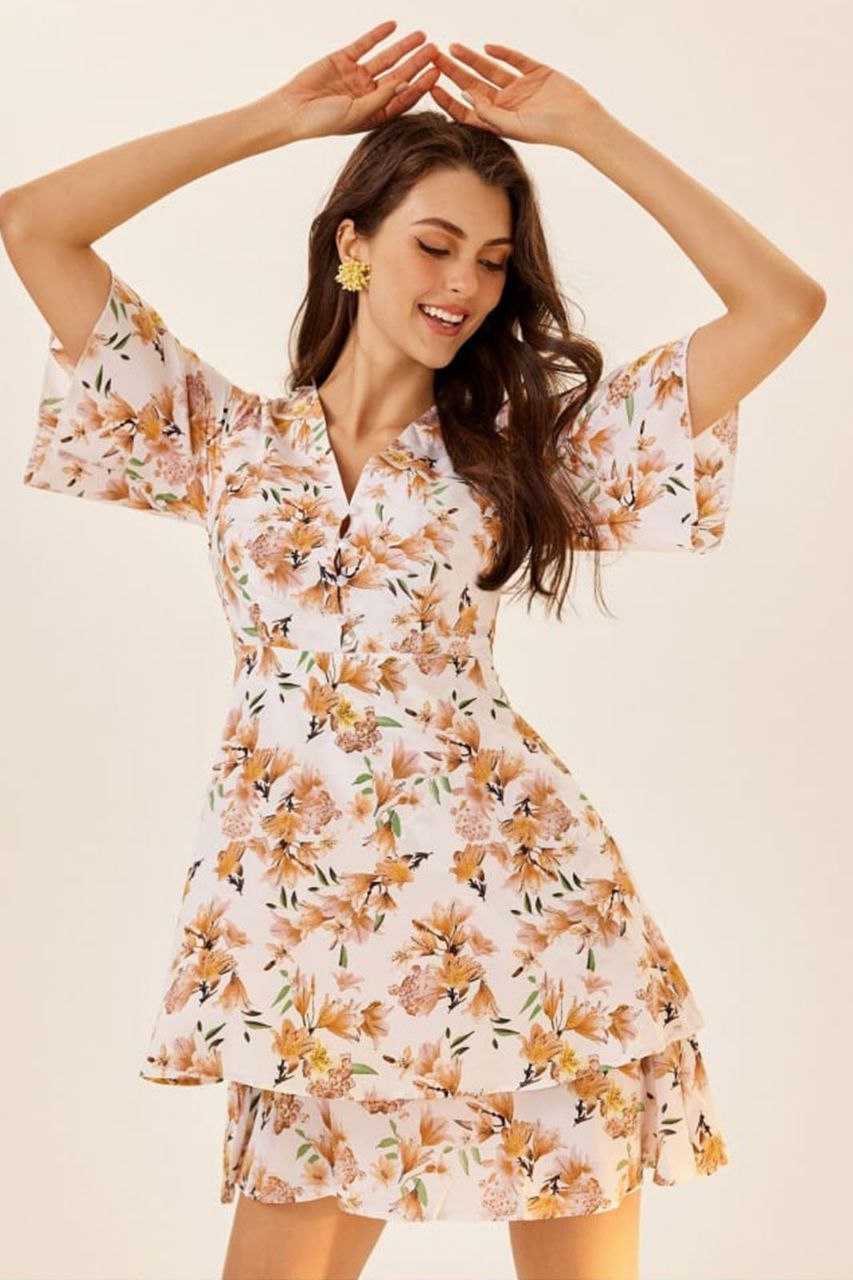 Ynf Crepe KESH559 416 Suits & Dresses Western Wears Festive Collections Wholesale Indo Western Dresses Tops Printed Dresses Manufacturer
