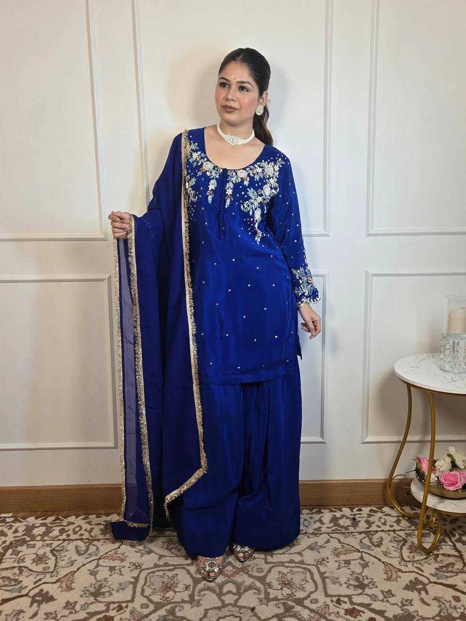 Ynf Crepe RIN110 374 Suits & Dresses Wholesale Sharara Salwar Suits Embroidery Suits Party wear suits Manufacturer