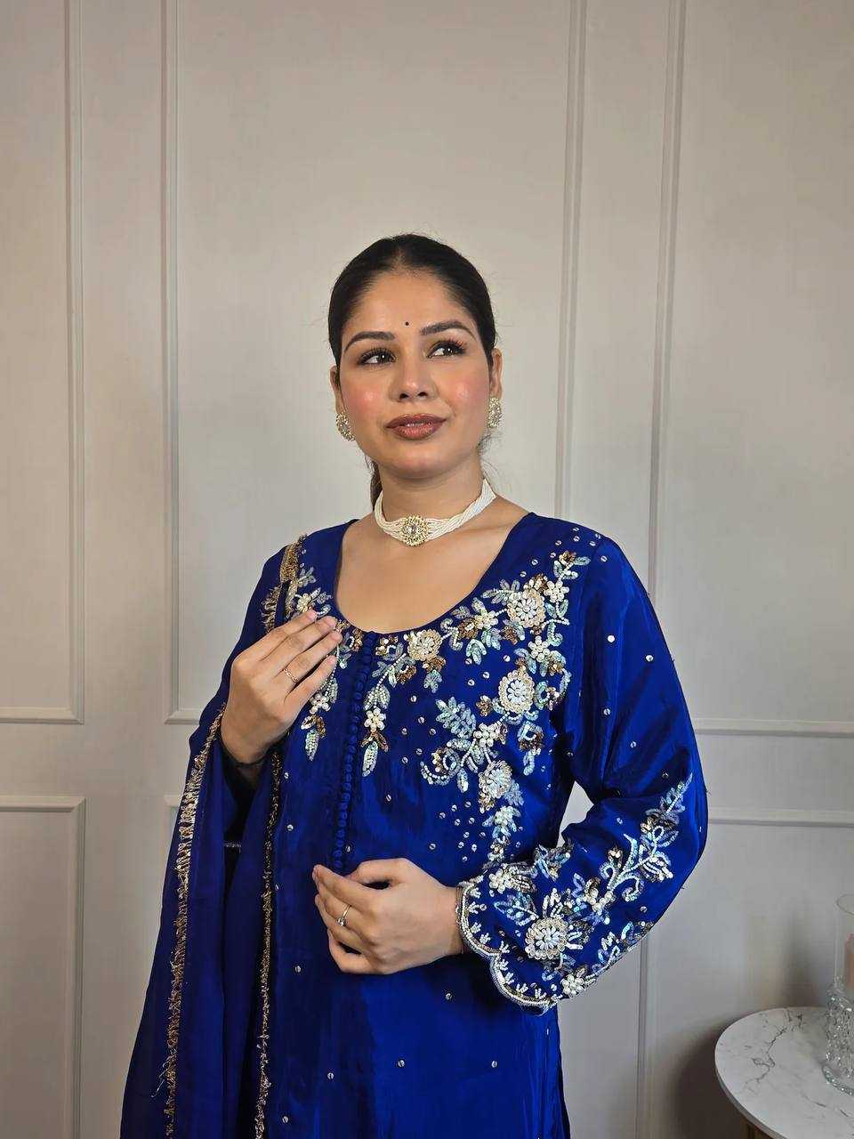 Ynf Crepe RIN197 4857 1968 Suits & Dresses Wholesale Party wear suits Bridal Suits Designer Suits Manufacturer