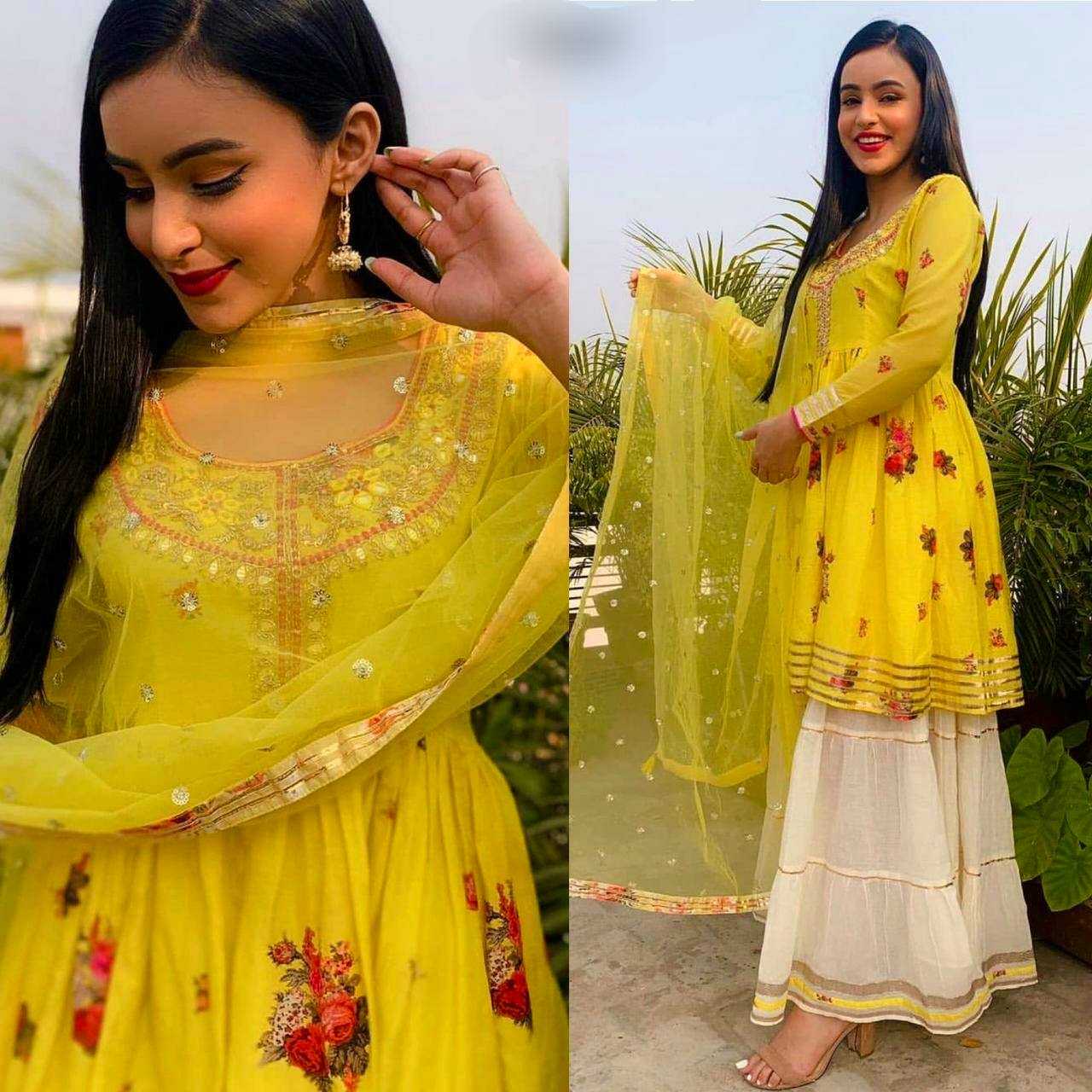Ynf Crepe RIN213 P43 Suits & Dresses Wholesale Ladies Suits Sharara Salwar Suits Embroidery Suits Manufacturer