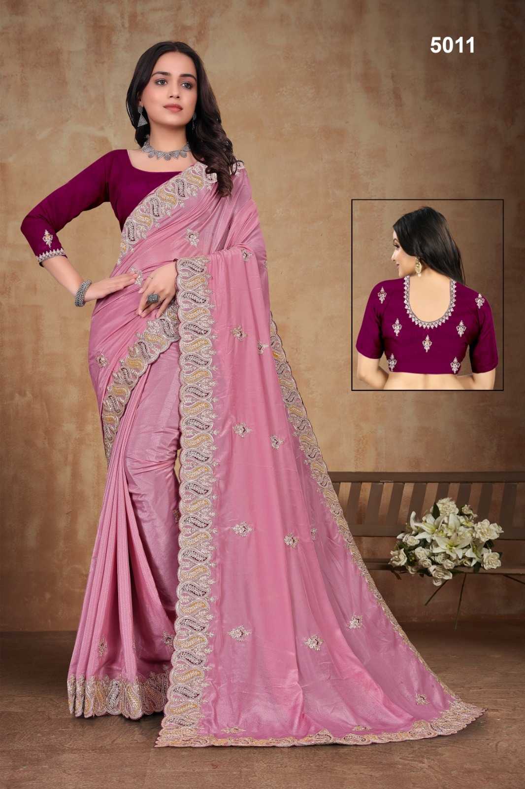 Ynf Crepe Silk KESH114 5011 Silk Sarees Wholesale Crepe Silk Saree Zari Border Silk Sarees Embroidered Silk Sarees Manufacturer