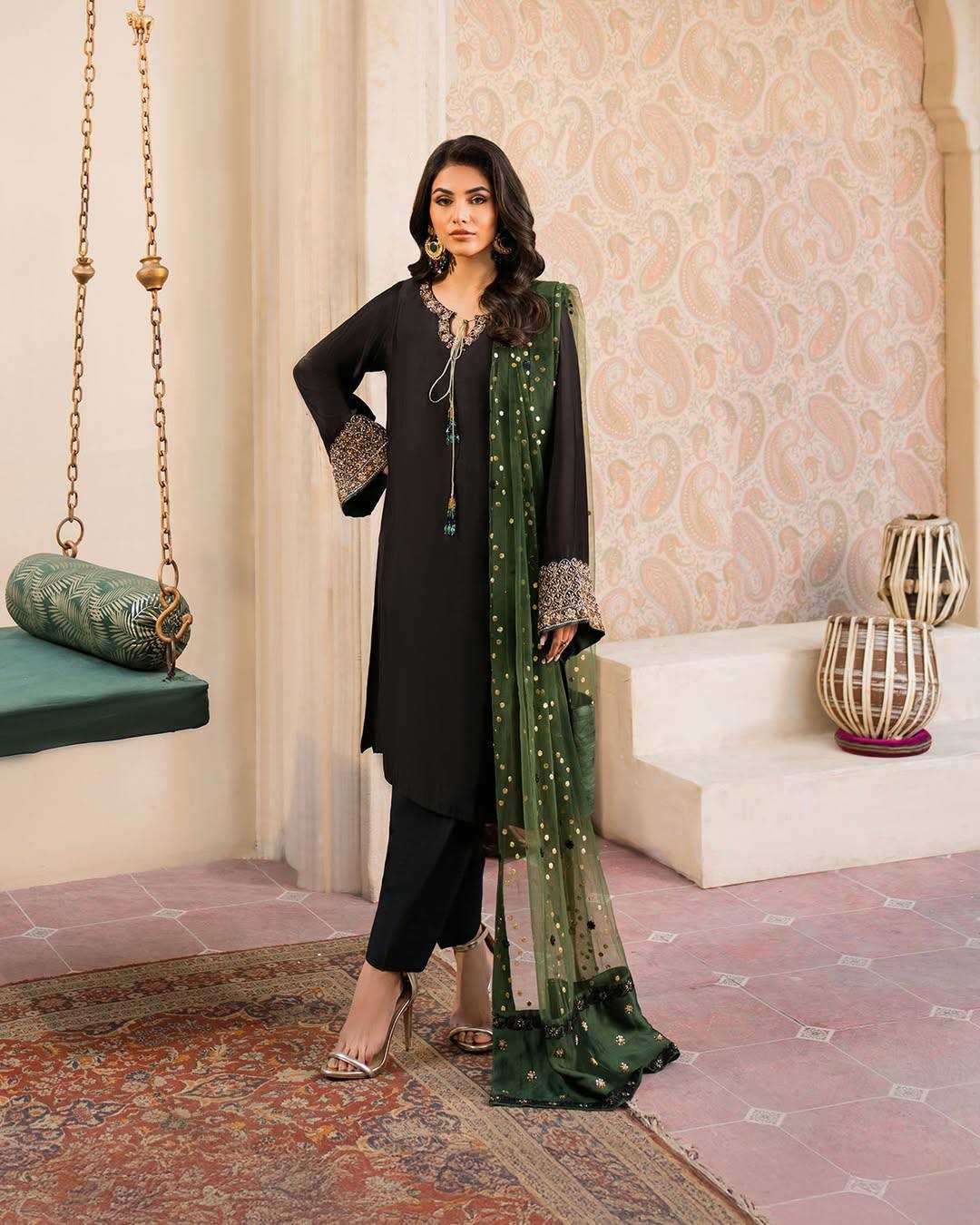 Ynf Crepe Silk KESH492 1384 Kurti Wholesale Kurti Bottom With Dupatta Embroidered Kurtis Kurti With Pants Manufacturer