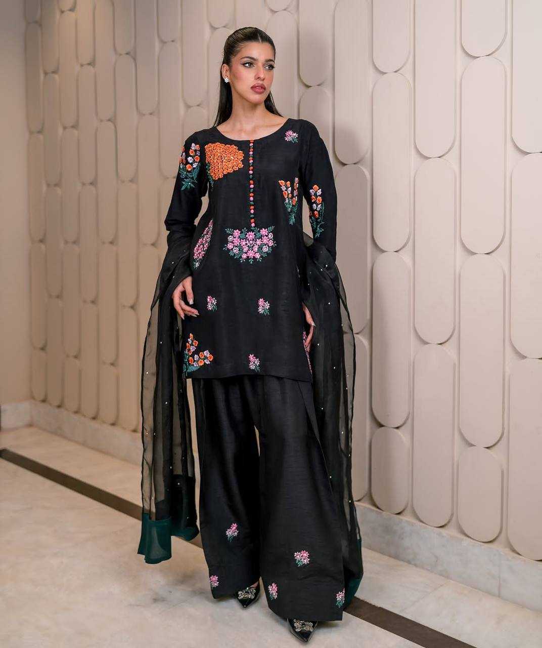 Ynf Crepe Silk KESH499 004 Suits & Dresses Wholesale Palazzo Suit Georgette Suit Party wear suits Manufacturer