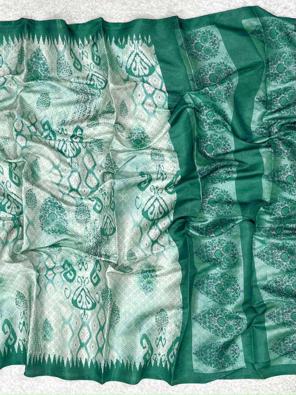 Ynf Crepe Silk KESH505 MAHIMA TREE Sarees Wedding Collections Festive Collections Wholesale Printed Sarees Silk Sarees Sarees With Blouse Manufacturer