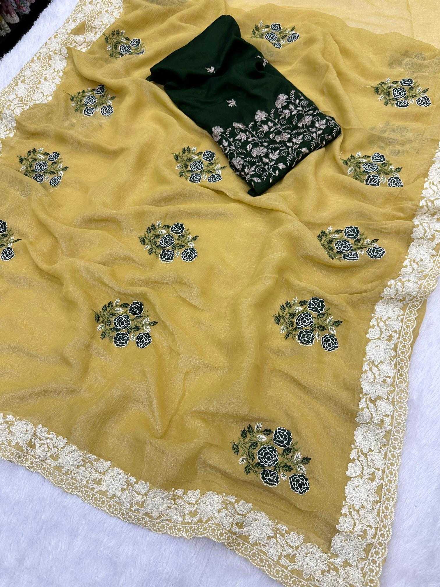 Ynf Crunchi KESH114 2809 Sarees Wholesale Designer Sarees Fancy Sarees Cutwork Saree Manufacturer