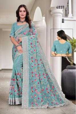 Ynf Crunchi KESH114 4837 Sarees Wholesale Designer Sarees Kashmiri Sarees Zari Border Sarees Manufacturer