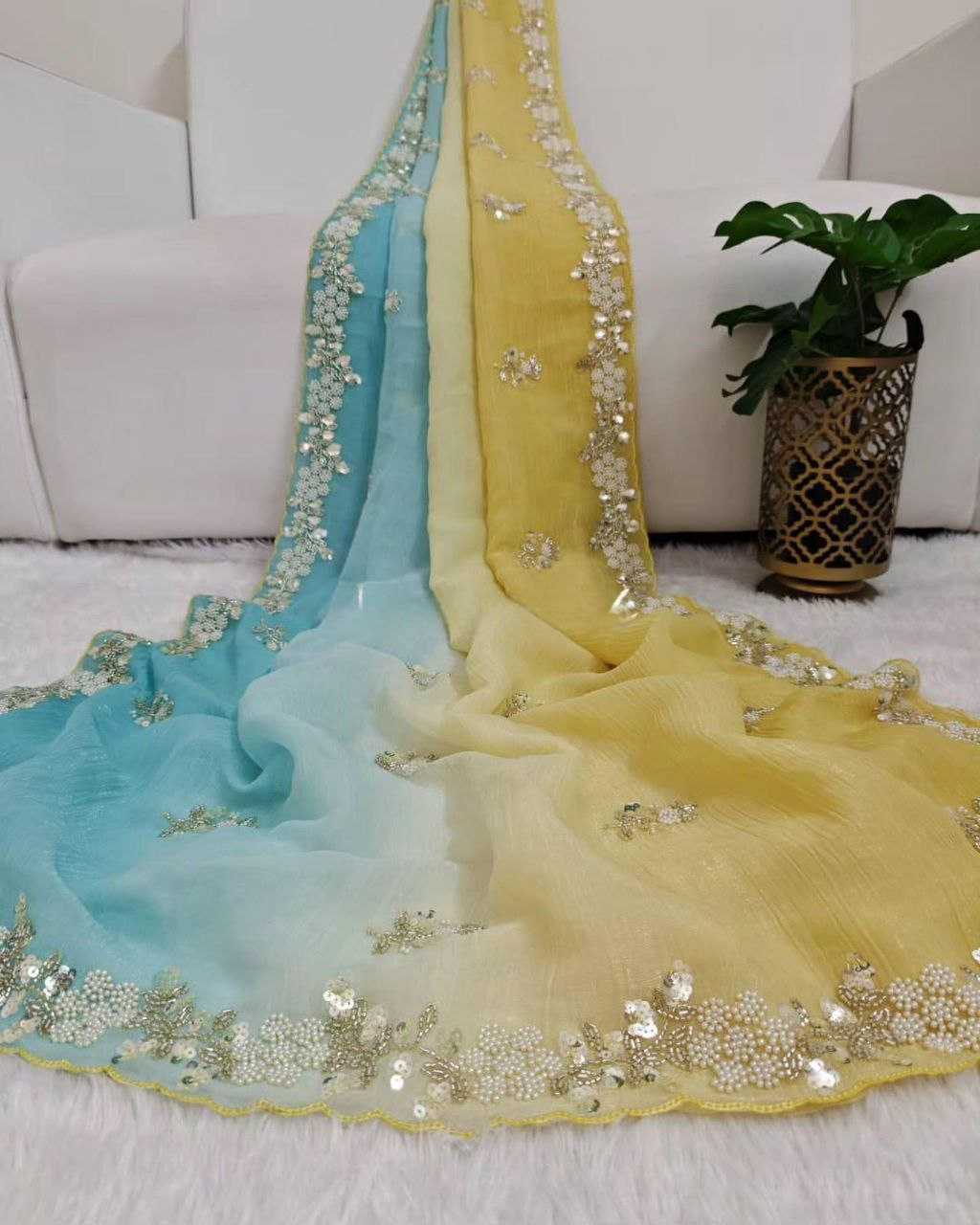 Ynf Crush Silk KESH487 879 Sarees Wedding Collections Festive Collections Wholesale Designer Sarees Sequins Work Saree Sarees With Blouse Manufacturer