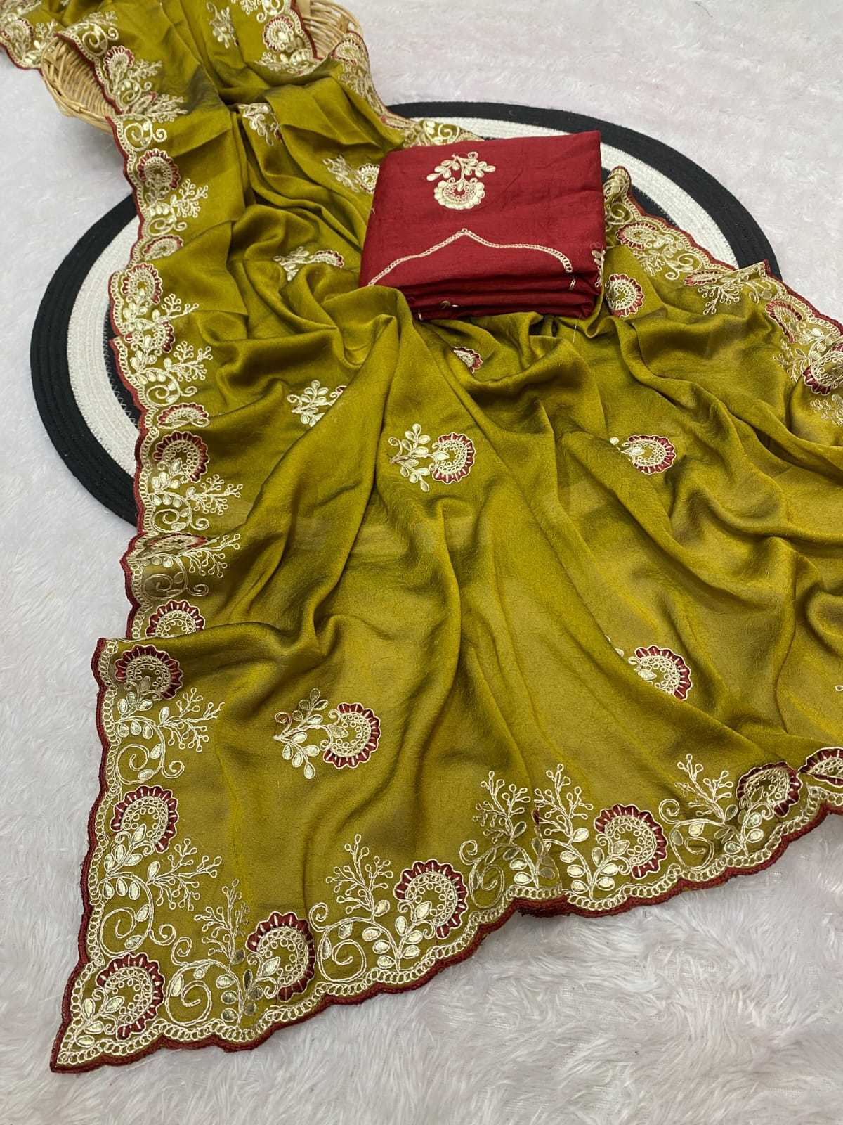Ynf Crush Silk KESH514 GANGA Silk Sarees Wholesale Designer Silk Sarees Embroidered Silk Sarees Manufacturer