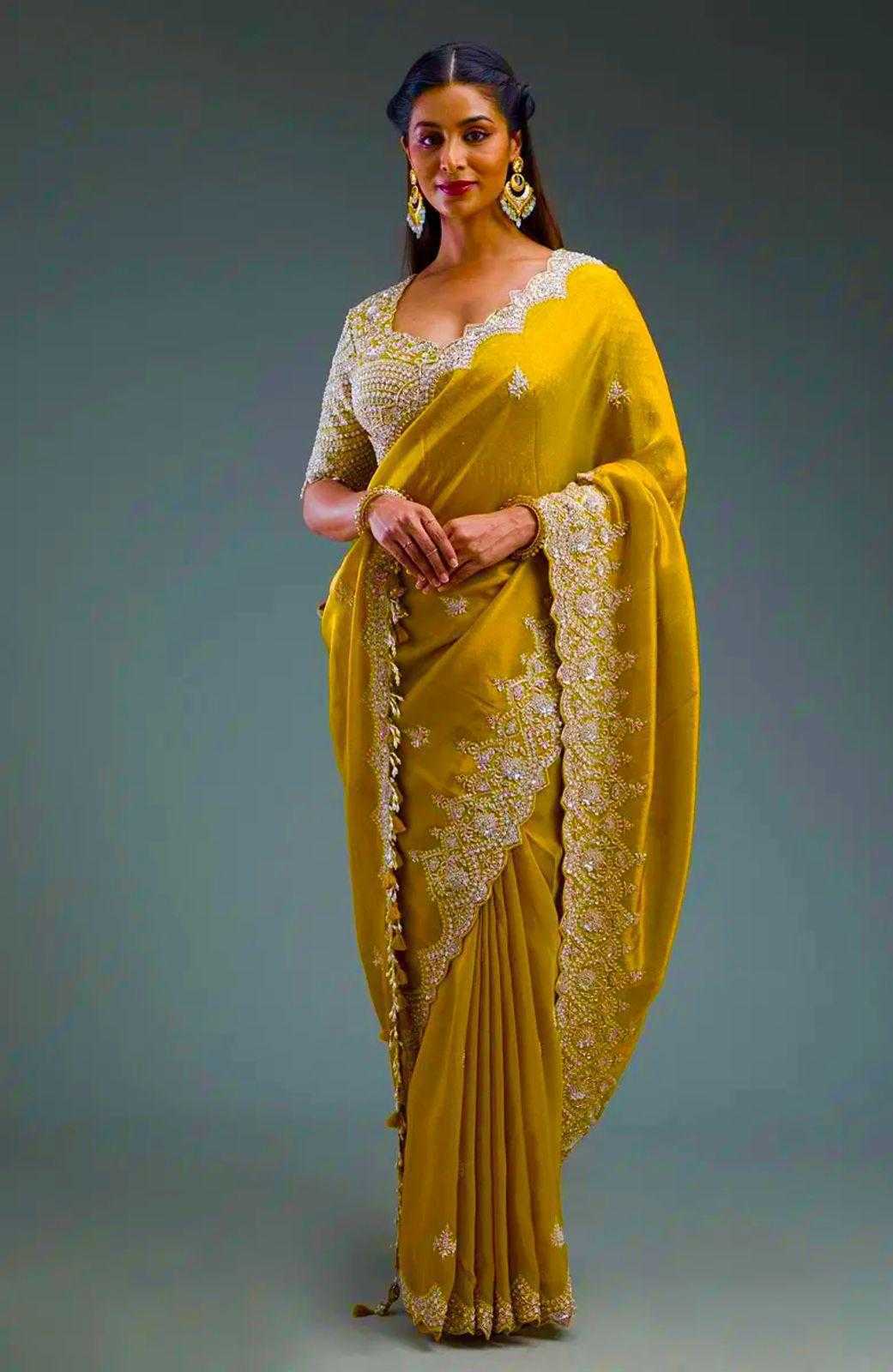 Ynf Crush Silk RIN134 MANISHA Silk Sarees Wedding Collections Wholesale Soft Silk Sarees Embroidered Silk Sarees Haldi Outfits Manufacturer
