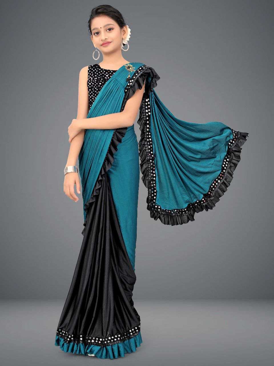 Ynf Delta lycra KESH461 45 Kids Wear Wholesale Kids Saree Dress Manufacturer