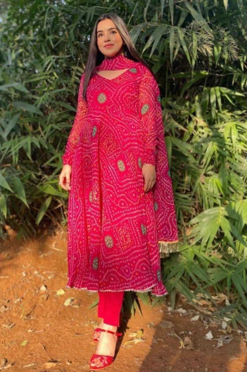 Ynf Delta Silk KESH559 346 Gowns Western Wears Festive Collections Wholesale Printed Gowns Silk Gowns Gown With Dupatta Manufacturer