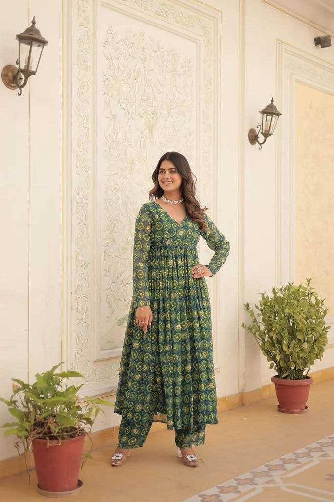 Ynf Delta Silk KESH559 382 Suits & Dresses Western Wears Festive Collections Wholesale Printed Dresses Silk Dresses Anarkali Dresses Manufacturer