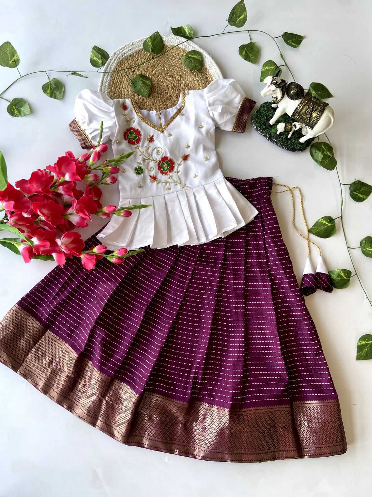 Ynf Dola Silk KESH493 raw Kids Wear Wholesale Kids Lehenga Kids Lehenga Choli Baby Girl Lehenga Manufacturer