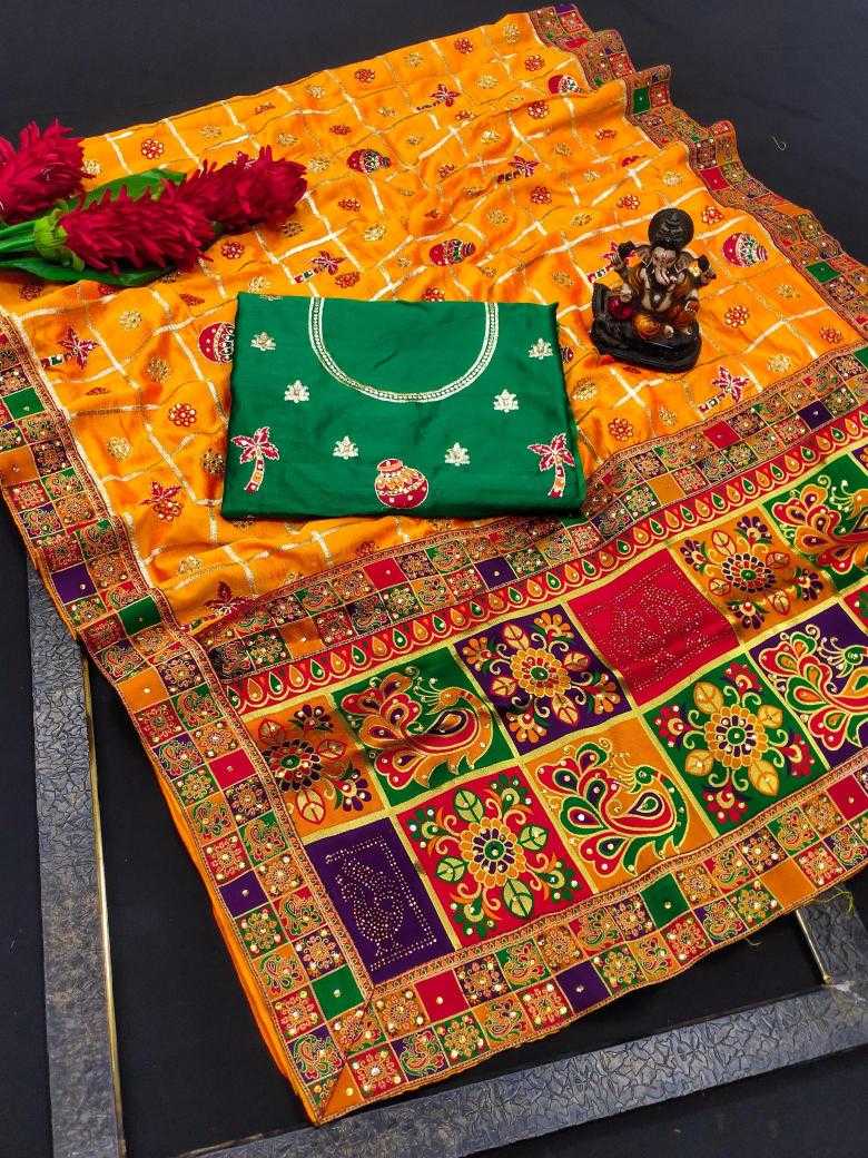 Ynf Dola Silk RIN183 PANETAR PATOLA-1 Silk Sarees Wholesale Dola Silk Sarees Designer Silk Sarees Embroidered Silk Sarees Manufacturer