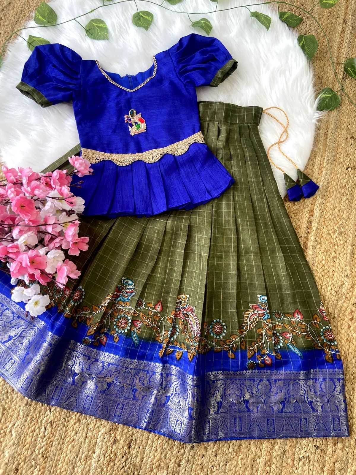 Ynf Dola Silk RIN235 ALSA Kids Wear Wholesale Kids Lehenga Kids Lehenga Choli Baby Girl Lehenga Manufacturer