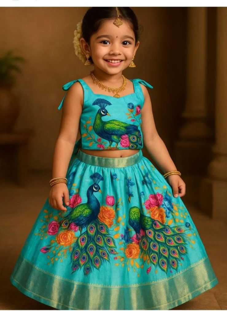 Ynf Dola Silk RIN235 Marriage Kids Wear Wholesale Kids Lehenga Kids Lehenga Choli Baby Girl Lehenga Manufacturer
