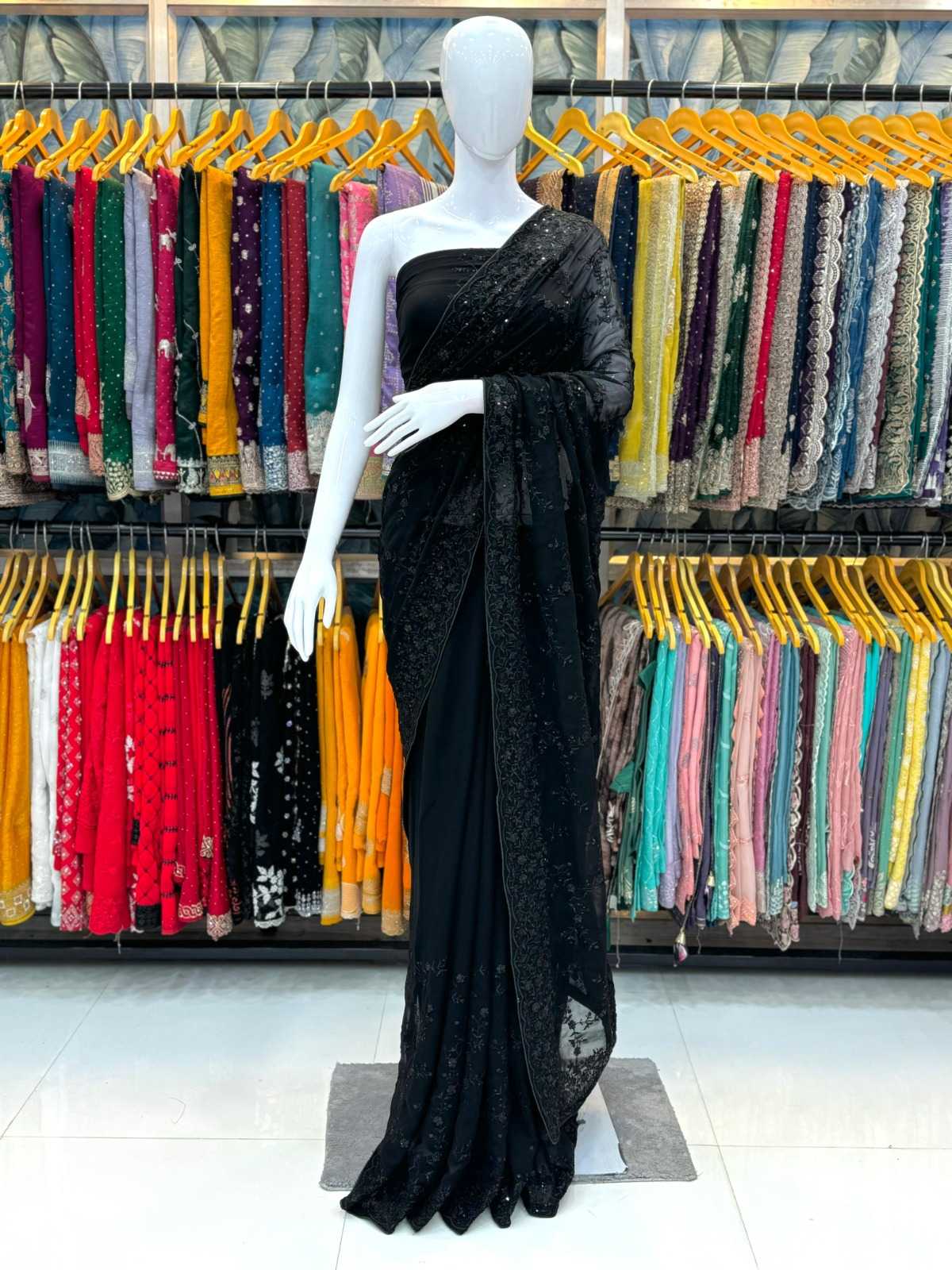 Ynf Fancy KESH114 3754 Sarees Wholesale Designer Sarees Party Wear Sarees Sequence Sarees Manufacturer
