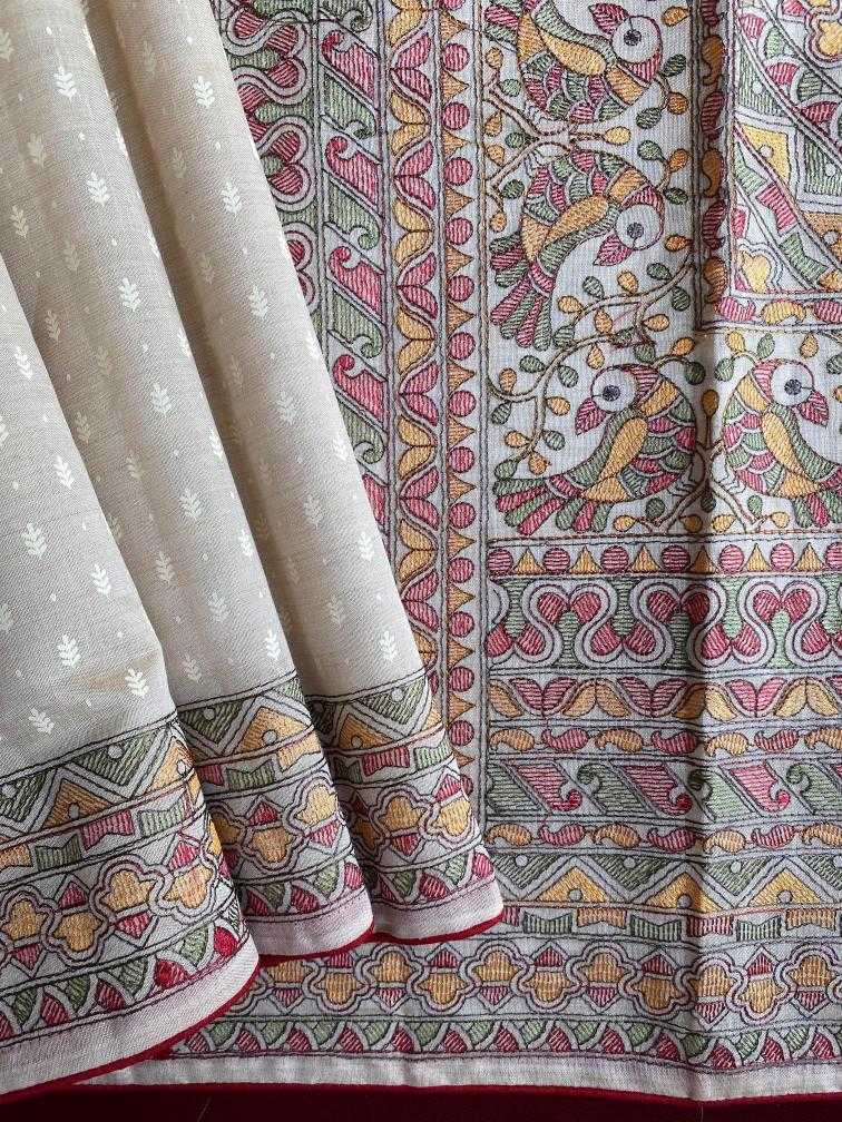 Ynf Fancy KESH249 LATIKA Sarees Festive Collections Wholesale Embroidered Sarees Tussar Sarees Onam Collections Manufacturer