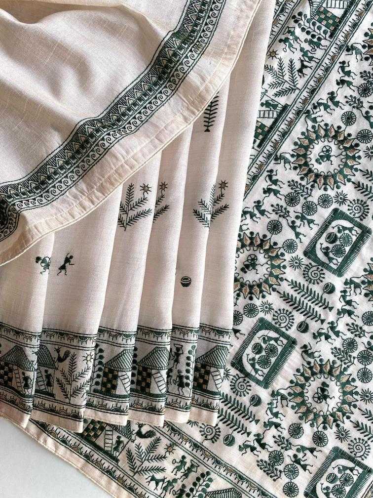 Ynf Fancy KESH249 MYRA Sarees Festive Collections Wholesale Embroidered Sarees Tussar Sarees Onam Collections Manufacturer