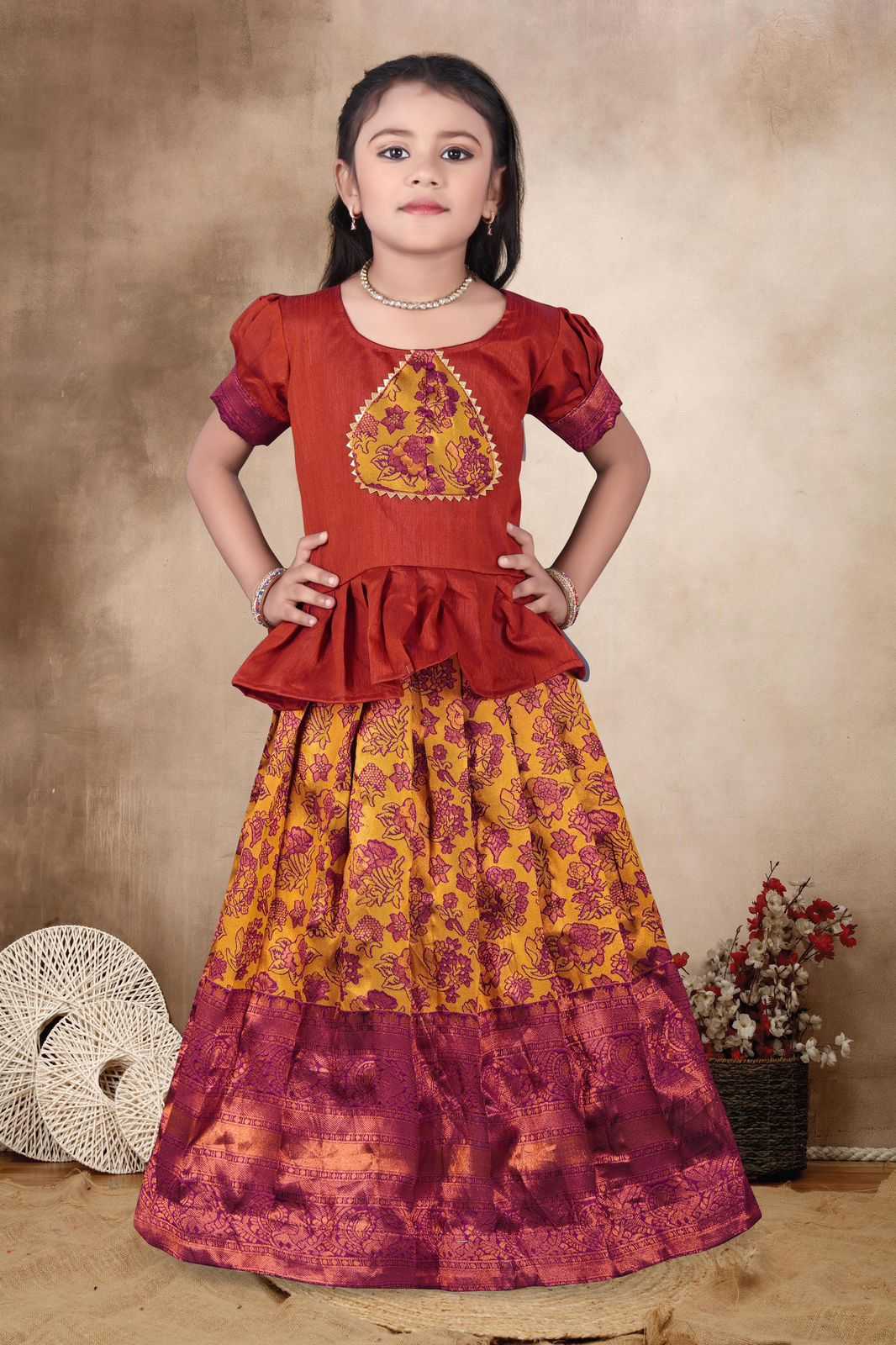 Ynf Fancy KESH493 presents Kids Wear Wholesale Kids Lehenga Kids Lehenga Choli Baby Girl Lehenga Manufacturer