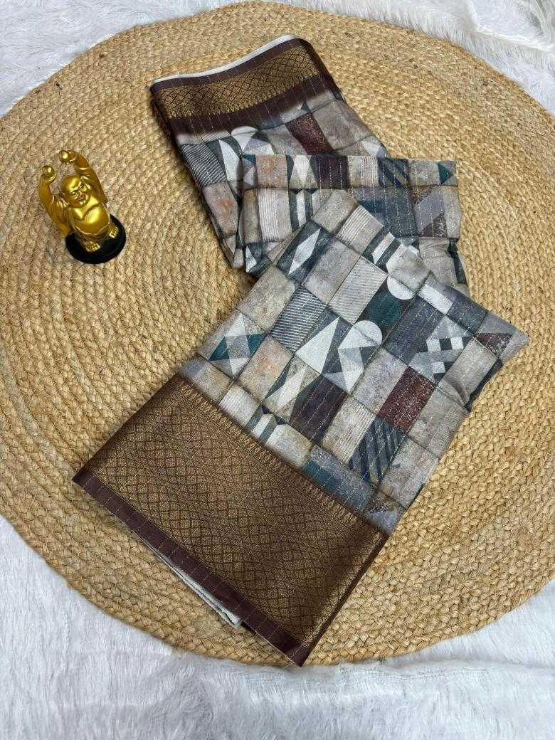 Ynf Fancy RIN164 Reco Sarees Wholesale Printed Sarees Zari Border Sarees Traditional Sarees Manufacturer