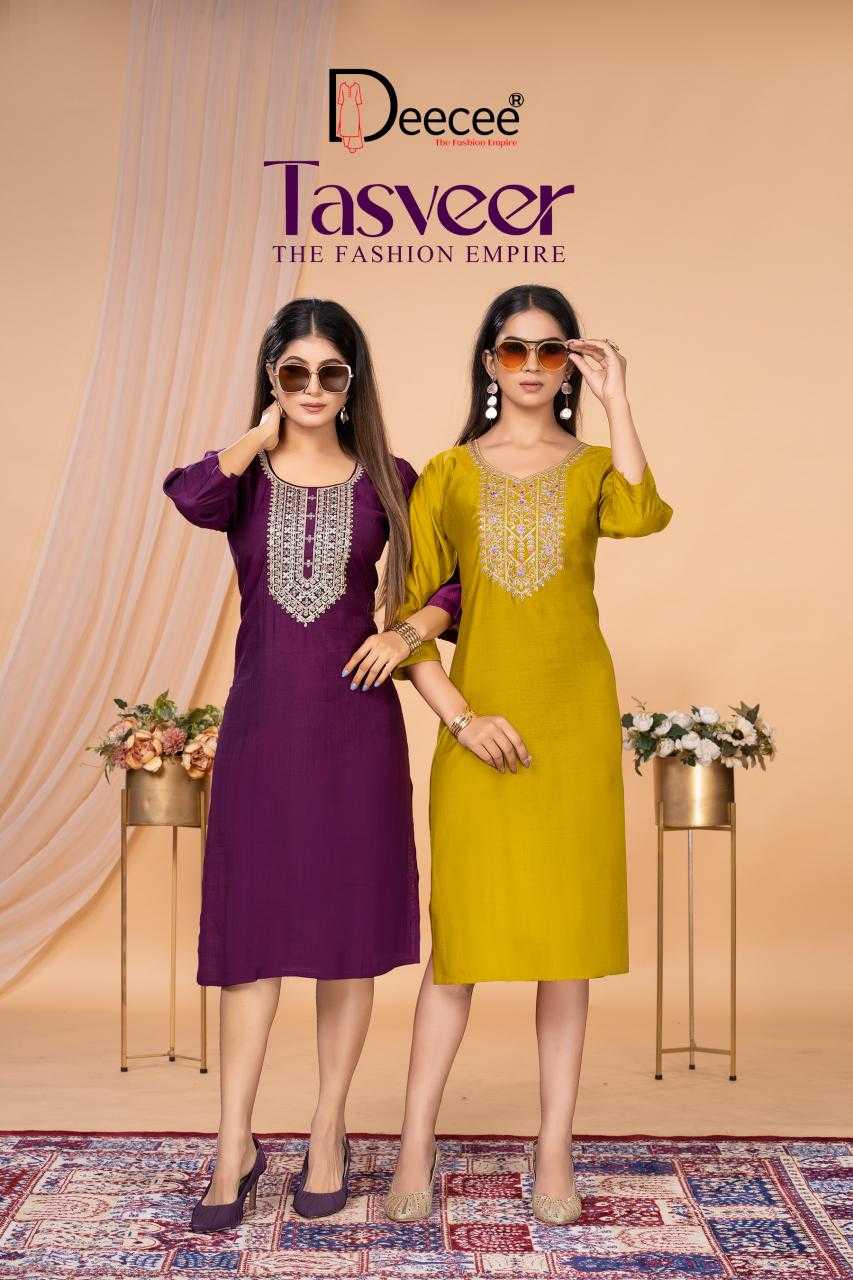 Ynf Fancy RIN190 DEECEE-TASVEER Setwise Collections Wholesale Kurtis Catalogs Manufacturer