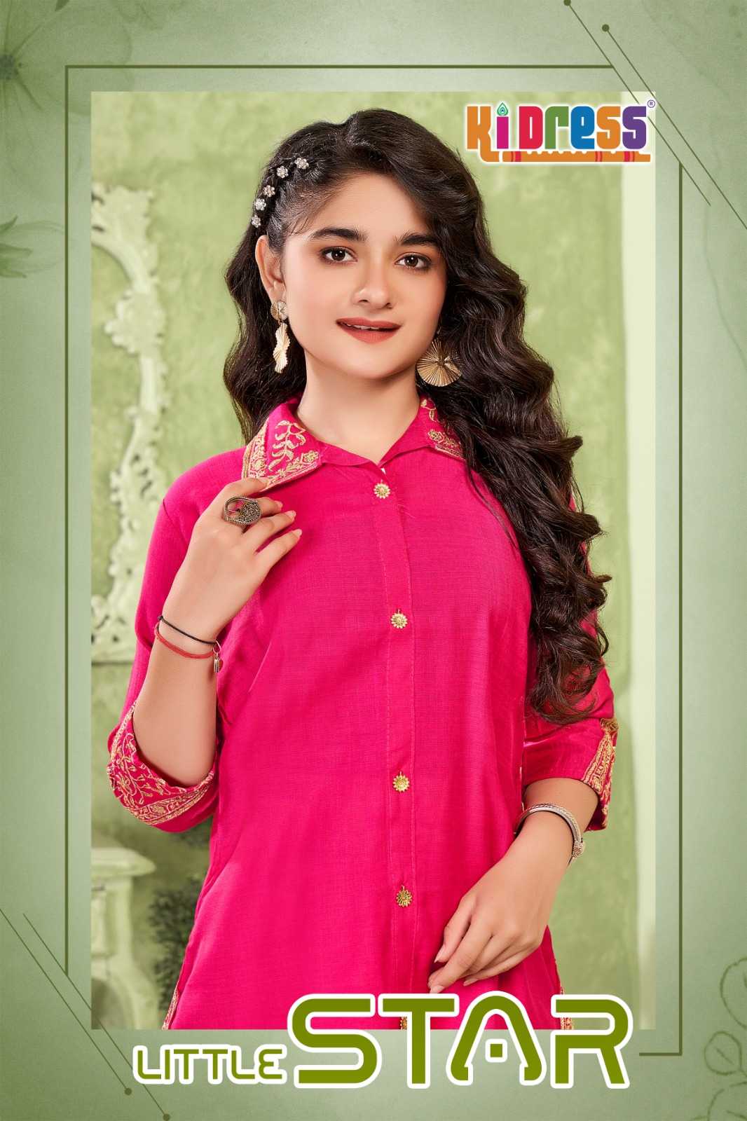 Ynf Fancy RIN190 KIDRESS-LITTLE STAR Setwise Collections Wholesale Kurtis Catalogs Manufacturer