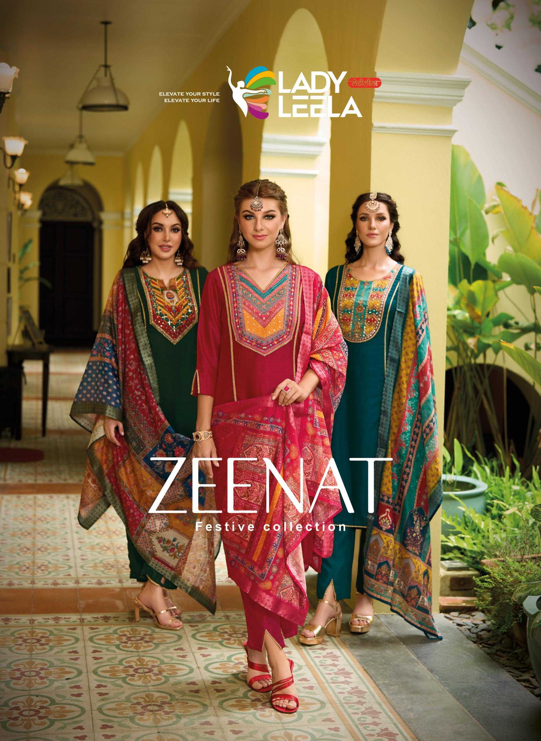 Ynf Fancy RIN190 LADY LEELA-ZEENAT Setwise Collections Wholesale Dresses & Suits Catalogs Manufacturer