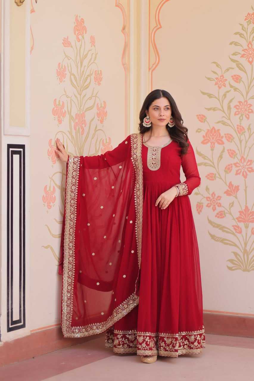 Ynf Faux Blooming KESH491 9241 Gowns Wholesale Printed Gowns Embroidery Gowns Sequin Gowns Manufacturer