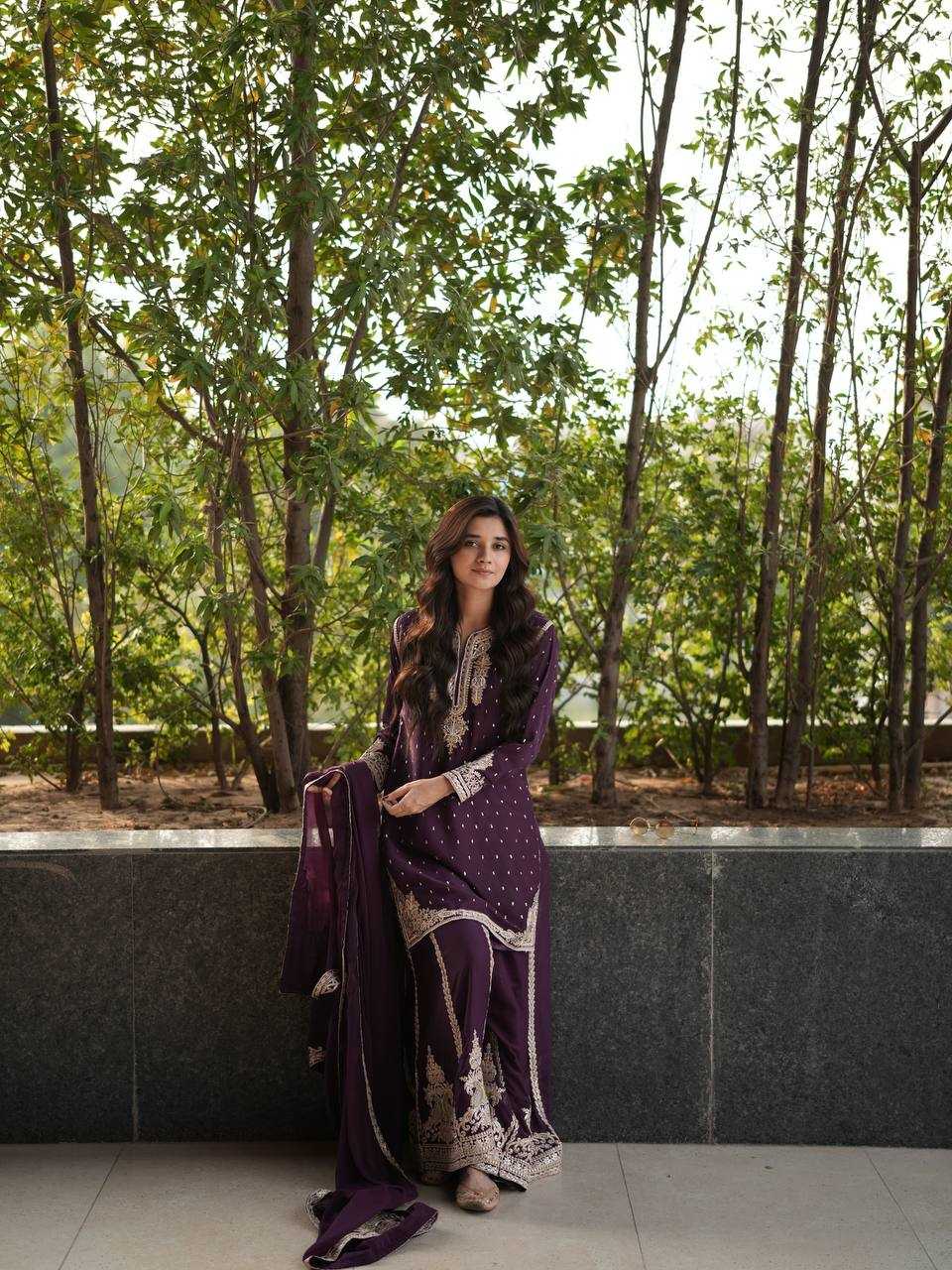 Ynf Faux Georgette KESH490 663 Suits & Dresses Wholesale Ladies Suits Embroidery Suits Palazzo Suit Party wear suits Manufacturer
