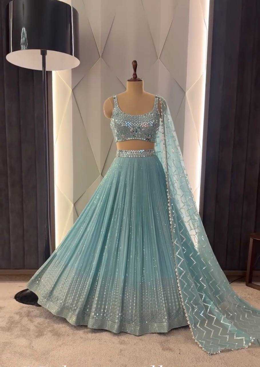 Ynf Faux Georgette KESH512 1031 Lehengas Wholesale Designer Lehenga Fancy Lehenga Embroidered Lehenga Manufacturer