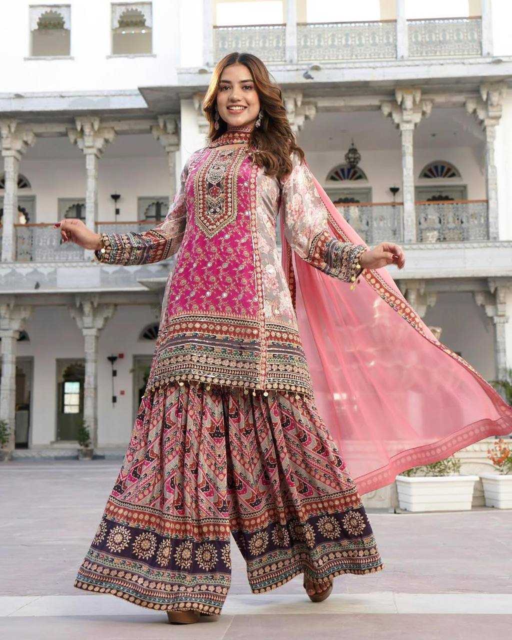 Ynf Faux Georgette KESH512 209 Suits & Dresses Wholesale Ladies Suits Dresses Designer Suits Manufacturer