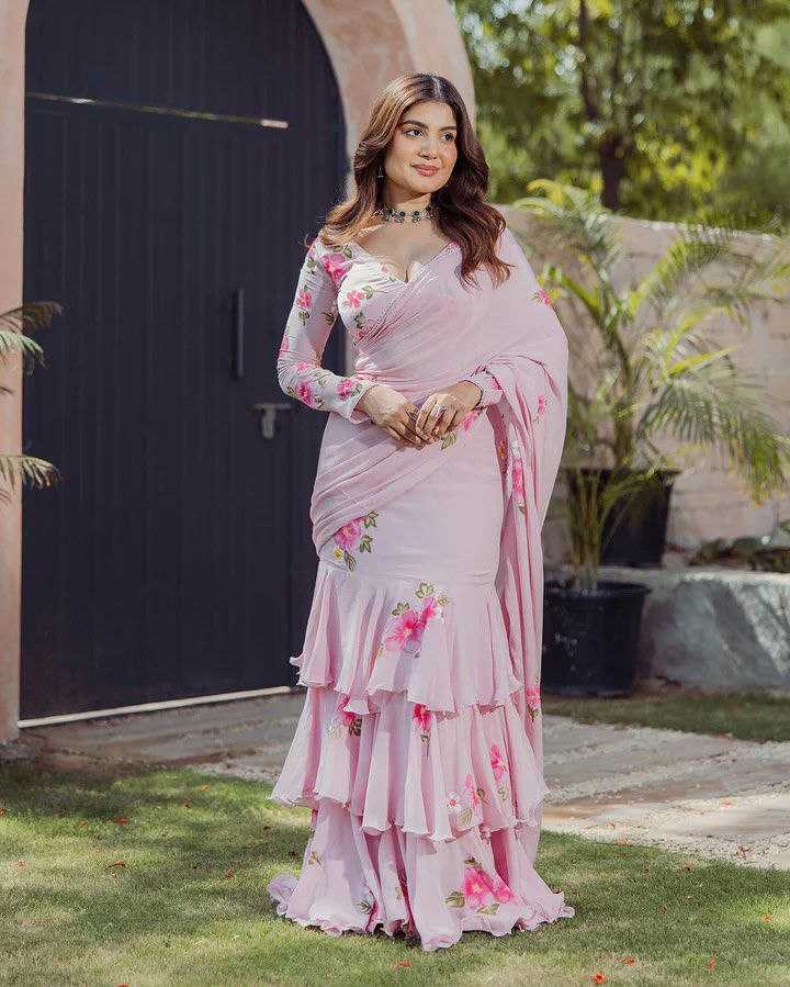 Ynf Faux Georgette KESH516 9281 Sarees Western Wears Festive Collections Wholesale Printed Sarees Georgette Sarees Lehenga Sarees Manufacturer