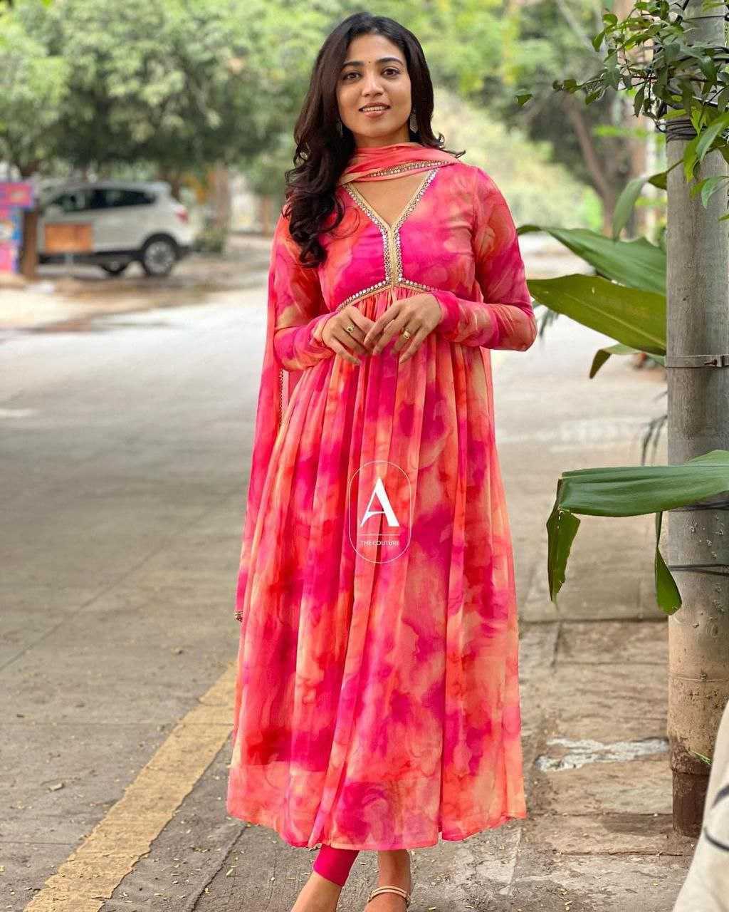 Ynf Faux Georgette KESH517 P1 Kurti Plus Size Collections Wholesale Fancy Kurti Manufacturer