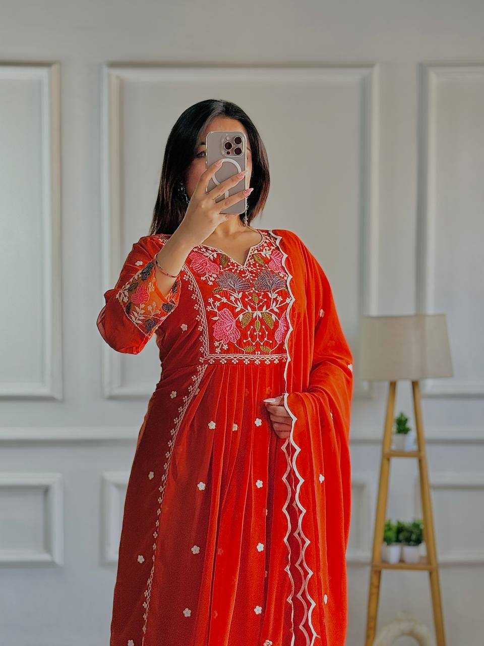 Ynf Faux Georgette KESH523 245 Suits & Dresses Wholesale Ladies Suits Embroidery Suits Designer Suits Manufacturer