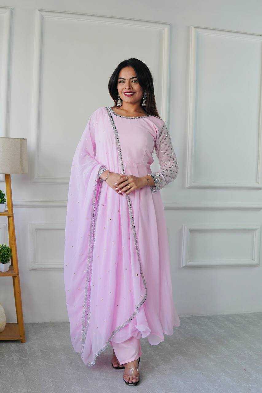 Ynf Faux Georgette KESH523 256 Gowns Wholesale Fancy Gowns Party Wear Gowns Designer Gowns Manufacturer