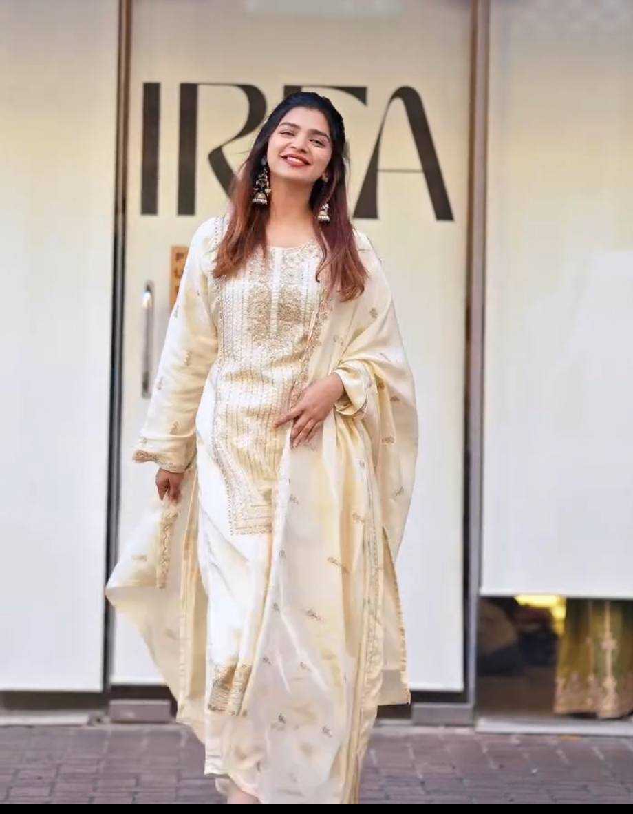 Ynf Faux Georgette KESH523 268 Suits & Dresses Wedding Collections Festive Collections Wholesale Georgette Suit Embroidered Suits Wedding Outfits Manufacturer