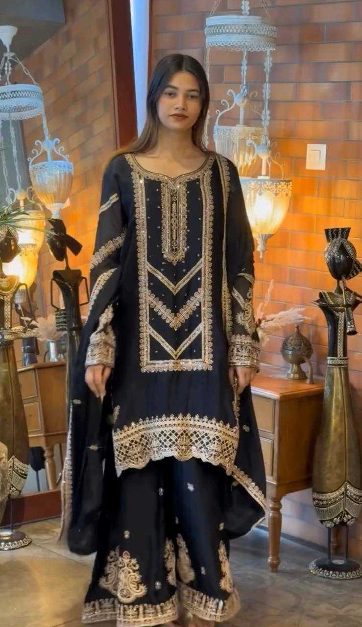 Ynf Faux Georgette KESH523 273 Suits & Dresses Wedding Collections Festive Collections Wholesale Georgette Suit Designer Suits Embroidered Suits Manufacturer