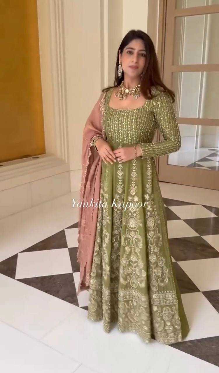 Ynf Faux Georgette KESH523 289 Suits & Dresses Western Wears Wedding Collections Wholesale Georgette Suit Embroidered Suits Wedding Outfits Manufacturer