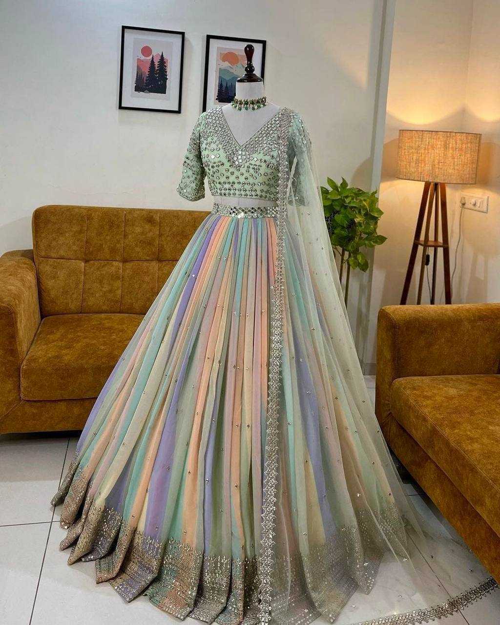 Ynf Faux Georgette KESH526 169 Lehengas Wedding Collections Festive Collections Wholesale Printed Lehenga Georgette Lehenga Lehenga With Blouse Manufacturer