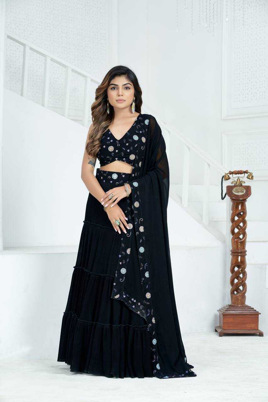 Ynf Faux Georgette KESH533 9236 Lehengas Wholesale Fancy Lehenga Embroidered Lehenga Sequins Lehenga Manufacturer